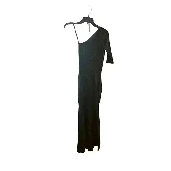 NWT Veronica Beard Montrose Knit Black One shoulder Maxi Dress Size XS - Picture 10 of 13